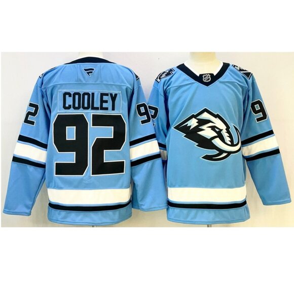 Mens Logan Cooley Blue Stitched Jersey